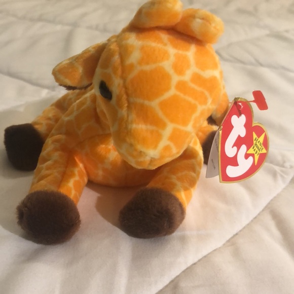 “Twigs” TY Beanie Baby, Orange and Brown Giraffe, Vintage Collectible 1995 - Picture 2 of 11